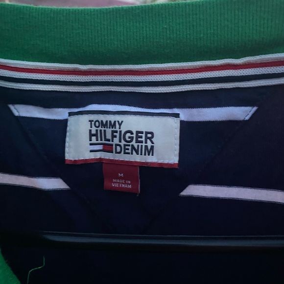 Tommy Hilfiger Denim Striped Shirt Men’s Size Medium - Picture 5 of 5